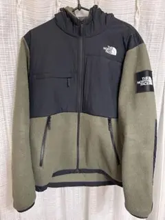 M ノースフェイス デナリジャケット グリーン カーキ フード