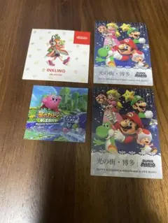 Nintendo FUKUOKA シール ステッカー スーパーマリオ カービィ