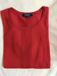 翌日発送！BURBERRY 半袖ニット レッド