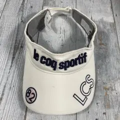 le coq sportif LCS ゴルフメンズバイザー ホワイト