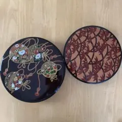 漆器 菓子器・喰籠 花模様