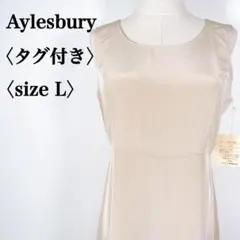 【タグ付き】アリスバーリー　バックファスナー ノースリーブAラインワンピース