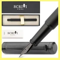 【美品/新品】SCRIVI PENS 万年筆 ギフトセット ブラック（インク付）のサムネイル