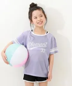 20240817 水着 メッシュTシャツ付き 3Pセパレート水着 キッズ