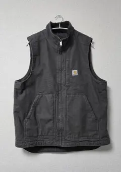 carhartt カーハート　ダックボアベスト　オールブラック　V26 BLK carhartt カーハート ダックボアベスト オールブラック V26 BLK - メルカリ