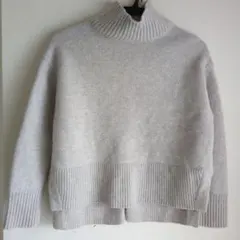 リブタートルネック ニット