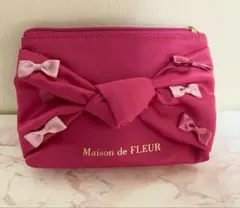 【美品】メゾンドフルール♡ リボンポーチ ピンク