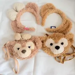 ディズニー ダッフィー　シェリーメイ カチューシャ ポシェット セット