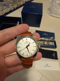Grand Seiko レザーストラップ 青 市川海老蔵セレクト 22mm - メルカリ
