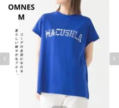 OMNES オムネス 半袖 Tシャツ ブルー M プリントのサムネイル