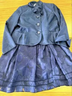 フォーマル・セレブレイト ネイビースカートスーツセット11号