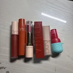 リップグロスセット 赤・オレンジ・ピンク