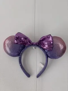 ミッキー型スパンコールカチューシャ
