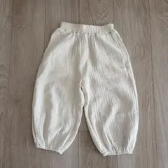 アイボリーガーゼコットンパンツ 100cm