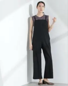 ナノユニバース　サロペット ブラックのサムネイル
