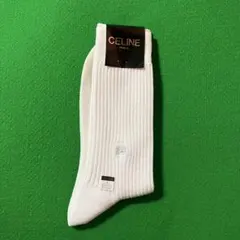 CELINE PARIS セリーヌ リブソックス 靴下 ホワイトのサムネイル