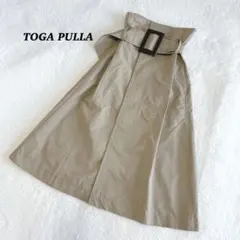 TOGA PULLA トーガプルラ　ウエストベルト　ベージュ　Aライン　日本製のサムネイル
