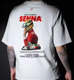 アイルトン　セナ　Tシャツ ホワイト S
