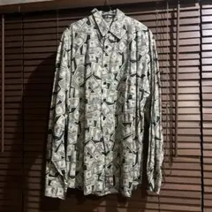 MAX BOXER ドル紙幣柄 長袖シャツ L