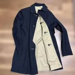 メンズ　コート アウター　リバーシブル　ネイビー　ベージュ　ビジネス　スーツ
