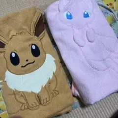 ポケモンブランケット　ミュウ　イーブイ
