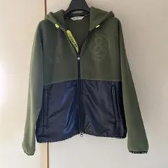 and per se ジップ付きフリースパーカー オリーブグリーン Mサイズ