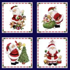 【10%OFF】 USAコットンAmi Morehead クリスマスサンタパネル