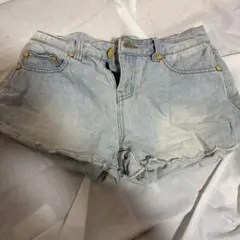 ライトブルー デニムショートパンツ