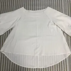 coca 白ブラウス　バルーン袖