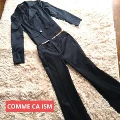 COMME CA ISM ダブルブレストジャケットとフレアパンツセット9号