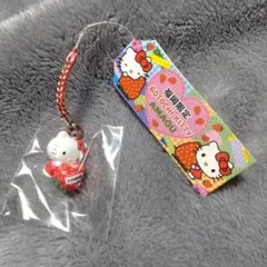 【未使用】ハローキティ 色差し根付け（片足上げ） こけし物語 はろうきてぃ New】ハローキティ 色差し根付け（片足上げ） こけし物語 はろうき