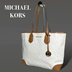 【美品】MICHAEL KORS トートバッグ 総柄 レザー PVC 0413
