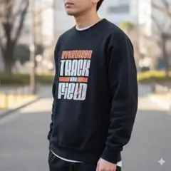 ラッセルアスレティック スウェット デカプリント トレーナー アメカジ 長袖 M