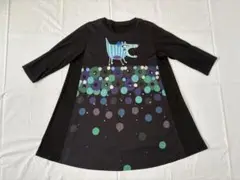 希少✨トクコ プルミエヴォル 民族柄 チュニックカットソー 濃紺 ゆったり 希少✨トクコ プルミエヴォル 民族柄 チュニックカットソー 濃紺