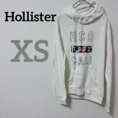 Hollister 【XS】トレーナー パーカー 裏起毛 白 ホリスター