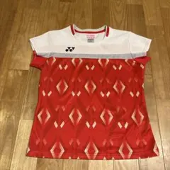 YONEX バドミントン　ゲームシャツ　レッド/ホワイト　美品