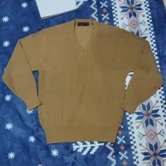 90s 日本製 クリスチャンオジャール シルク混 Vネック リブニット Mのサムネイル
