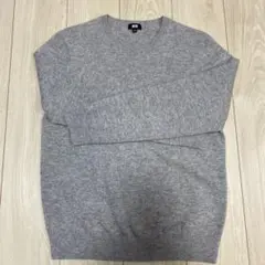UNIQLO グレー カシミアクルーネックセーター　Mサイズ