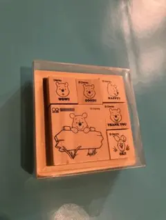 ディズニー　くまのプーさん　スタンプセット