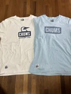 CHUMS Tシャツセット Sサイズ ホワイト・ライトブルー