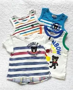 DOUBLE.B　ミキハウス　Tシャツ・タンクトップセット　80サイズ