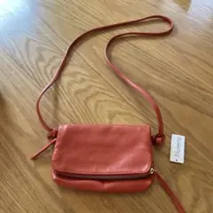 naterra レザー ショルダーバッグ 赤茶