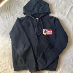 NESTA　フルジップ　フーディー　パーカー　XLバックプリント　ロゴ　古着