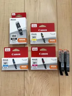 Canon PIXUS インクタンク 380 381 大容量 5色セット＋おまけ - メルカリ