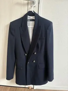 ZARA ネイビー　ジャケット