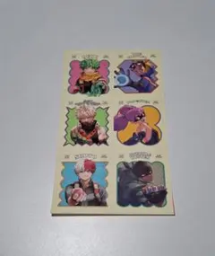 ジャンプGIGO　僕のヒーローアカデミア　緑谷出久 爆豪勝己 轟焦凍　ステッカー