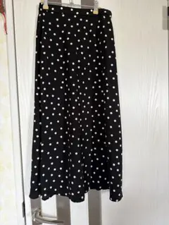 GU ドット柄ロングスカート Sサイズ