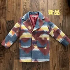 Dolcey Image 幾何学模様コート 130cm ペンデルトン　キャンプ