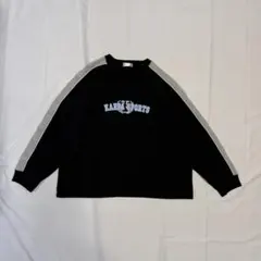 00's vintage バイカラー 長袖スウェット アーカイブ グランジ