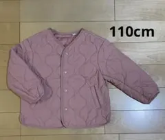 ユニクロ ウォッシャブル パテッド カーディガン ジャケット ピンク 110cm